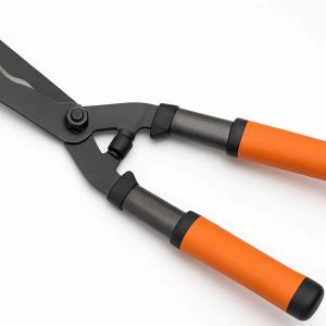 15 Heavy Duty Hedge Shears For Shrub Trimming Carbon Steel Wavy Blades Shock Absorbing Bumper