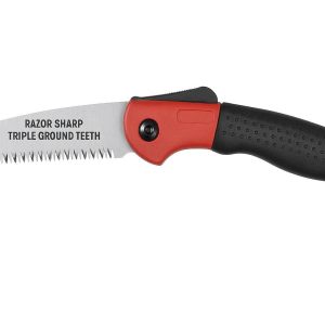 16 Professional Folding Garden Pruning Saw Razor Sharp Triple Cut Teeth For Thick Branches