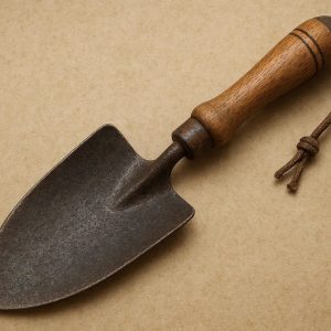 Vintage Wooden Handle Gardening Trowel Classic Design Carbon Steel Shovel For Traditional Gardeners