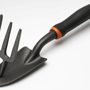 24 Ergonomic Garden Cultivator Trowel Combo Tool Heavy Duty Three Prong Fork Hand Shovel