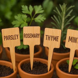 26 Eco Friendly Bamboo Plant Labels Wooden Garden Markers Weatherproof Tags For Pots And Herbs